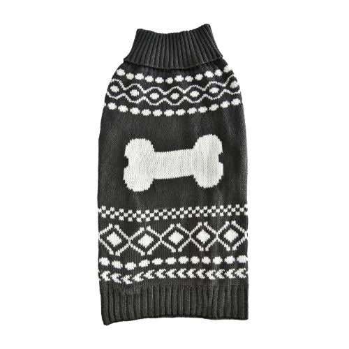 Haina de iarnă pentru câini, 4DOG DELUXE, jumper gri, 35 cm