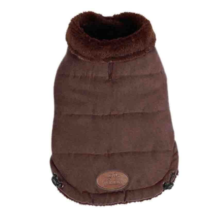 Hainuta de iarna pentru câini 4DOG DELUXE race maro 35 cm