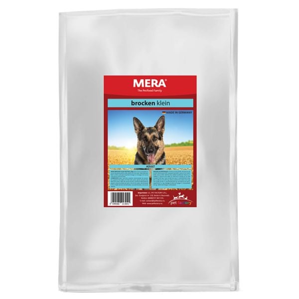 Hrană uscată pentru câini adulți, MERA brocken klein, neutră, 15kg, cu proteine ușor digestibile și complex balansat de vitamine și minerale