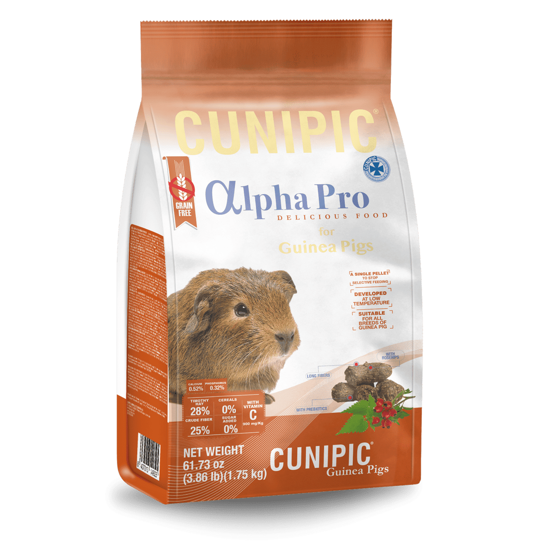 Hrană completă și sanatoasa pentru porcusorii de guineea, CUNIPIC alpha pro, 500g