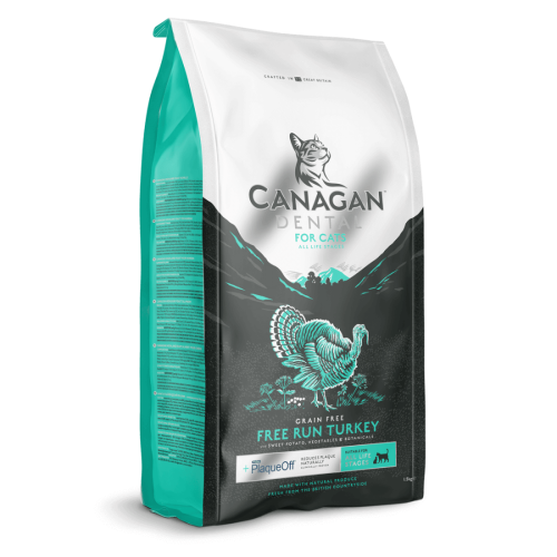 Hrana uscata pentru pisici Canagan Dental cu curcan 4kg