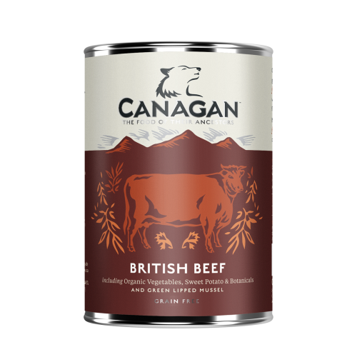 Hrana umeda pentru caini Canagan Grain Free cu vita 400 g