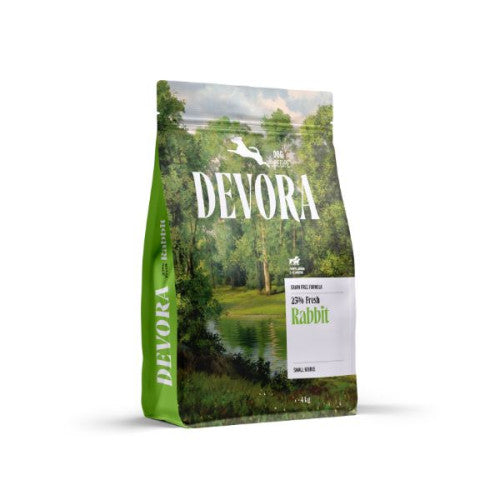Hrana uscata pentru caini Devora Puppy &amp; Junior Medium &amp; Large Breed Grain Free Monoprotein cu iepure 4 kg