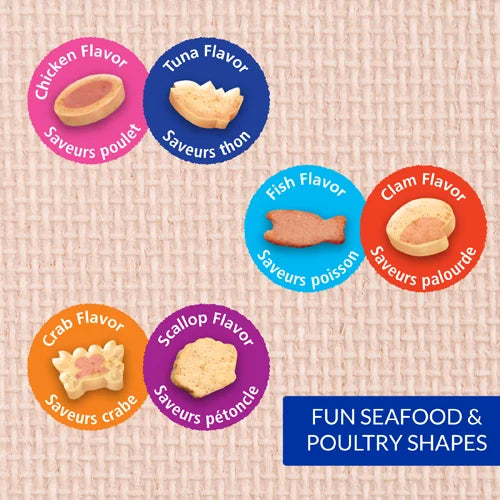 Juicy Bites Recompense pentru Pisici cu Crab si Scoici 3x11 Gr