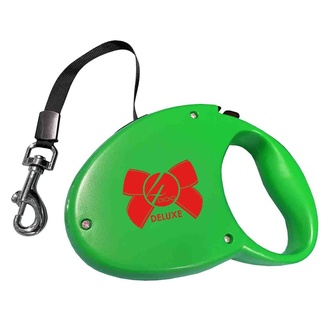 Lesă retractabilă pentru câini talie medie 5m 4DOG DELUXE