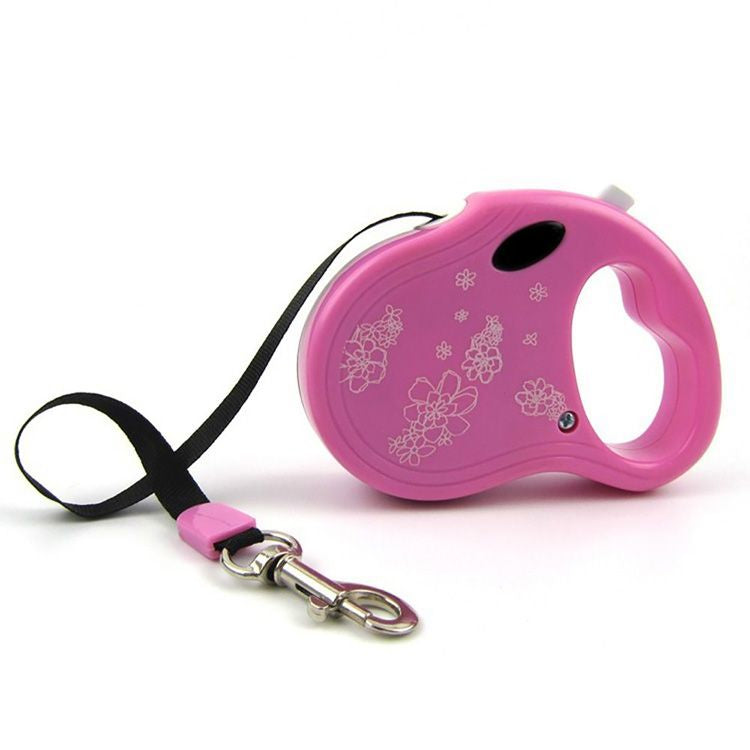 Lesă retractabilă pentru câini, 4DOG DELUXE, 3m, talie mică color, până la 12kg, control maxim și libertate de mișcare sporita