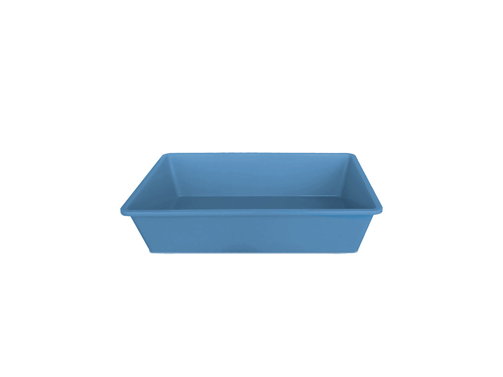 Litieră modernă pentru pisici STEFANPLAST nordic sky, 40x30x10 cm, plastic rezistent, margine inalta, ușor de curatat, design ergonomic