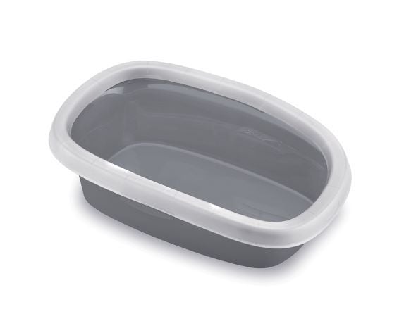 Litieră pisici cu ramă igienică STEFANPLAST sprint 20 gri 39x58x17cm