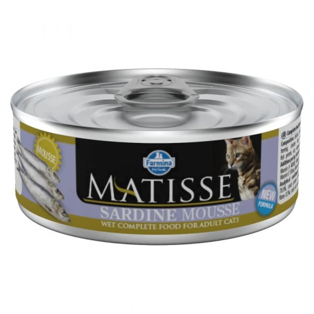 Hrană umedă pisică Farmina MATISSE cat mousse sardine 85 gr