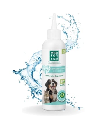 Menforsan Solutie Naturala pentru Curatarea Ochilor la Caini si Pisici 125 ML