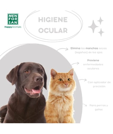 Menforsan Solutie Naturala pentru Curatarea Ochilor la Caini si Pisici 125 ML