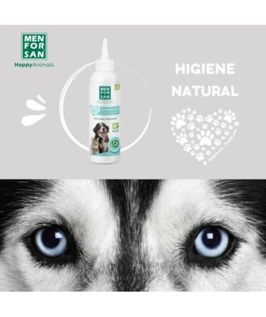 Menforsan Solutie Naturala pentru Curatarea Ochilor la Caini si Pisici 125 ML