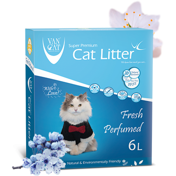Nisip Igienic Pisici VanCat Anibacterial Blue 6L