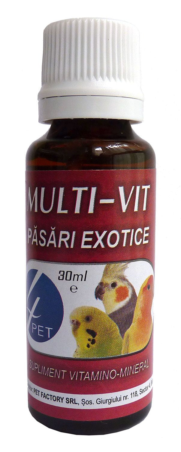 Vitamine pentru păsări exotice multi-vit 4PET 30ml
