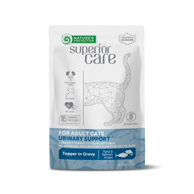 Superior Care Topper Adult Cat Urinary cu Ton si Somon 70g