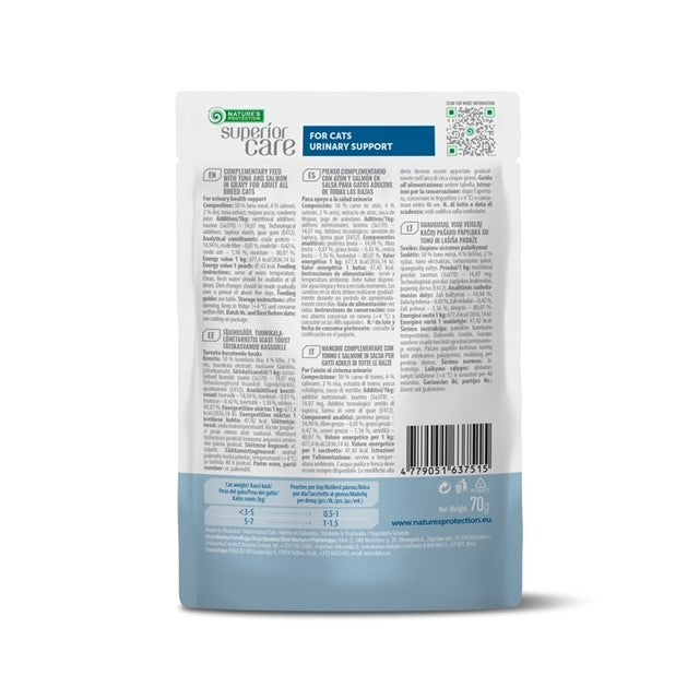 Superior Care Topper Adult Cat Urinary cu Ton si Somon 70g