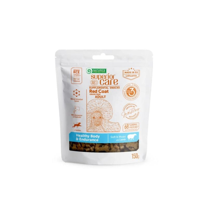 Superior Care Red Coat Snack Grain Free Healthy and Endurance cu Miel