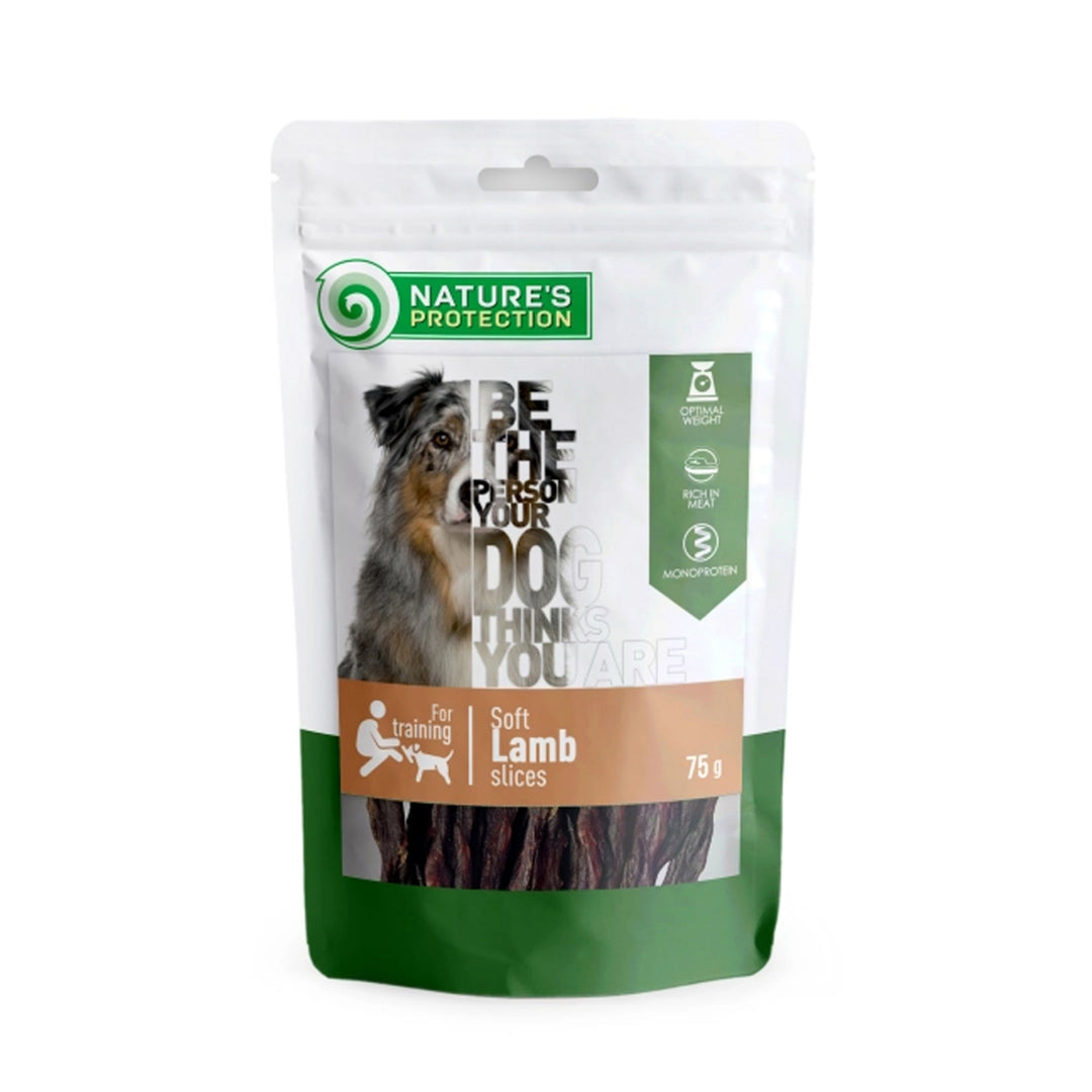 Nature s Protection Snacks for Dogs Soft Lamb Slices 75 Gr