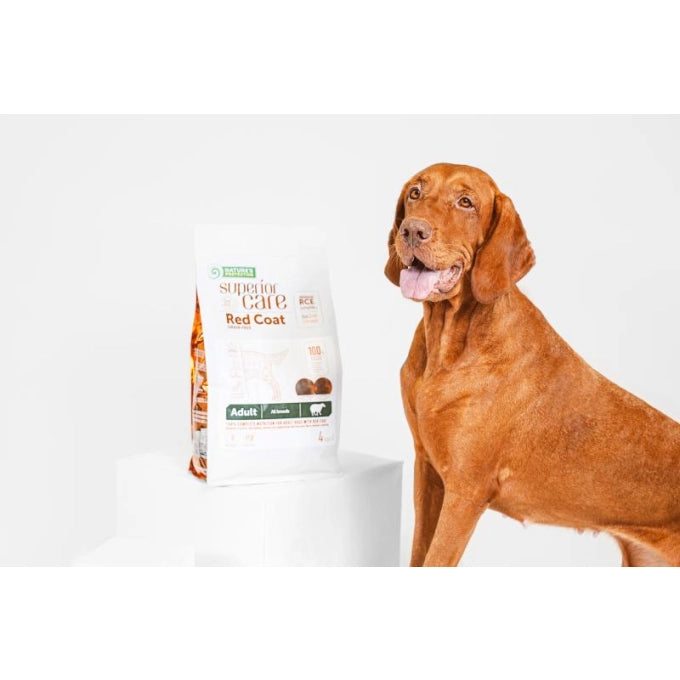 Superior Care Red Coat Grain Free Adult All Breed cu Miel 1.5 Kg