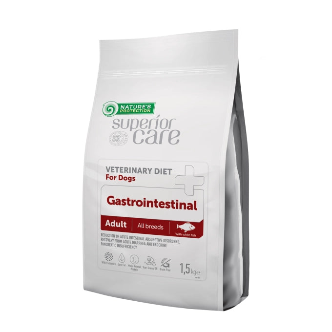 Superior Care Veterinary Diet Gastrointestinal Adult All Breeds cu Peste Alb