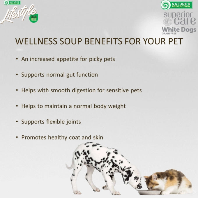 Superior Care White Dogs Wellness Soup cu Ton si Somon 4x40 Gr