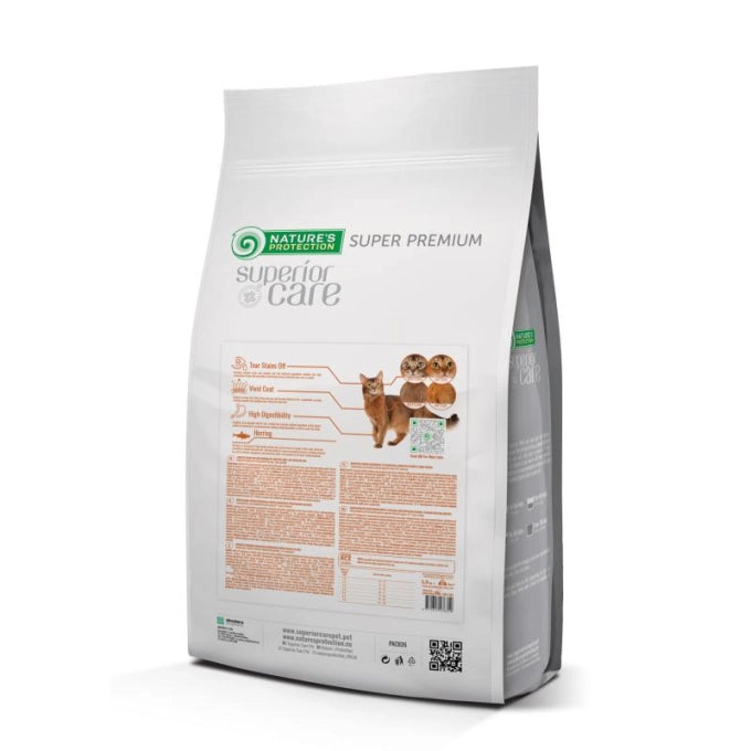Superior Care Grain Free cu Hering pentru Pisici Adulte cu Blana Rosie 1.5 Kg