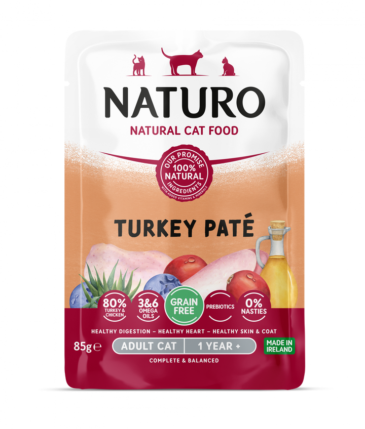 Naturo Adult Cat Mousse cu Curcan 85g