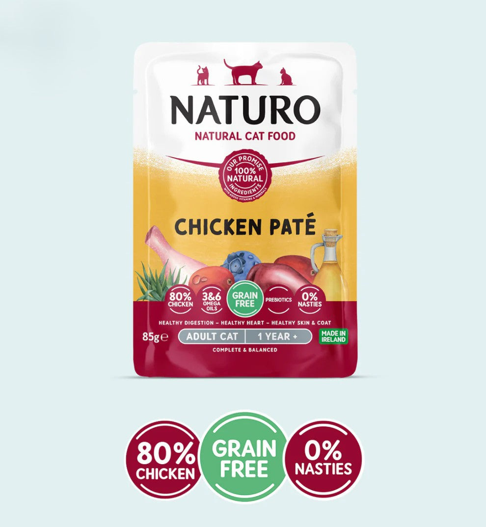 Naturo Cat Adult Grain Free Mousse cu Pui 85g