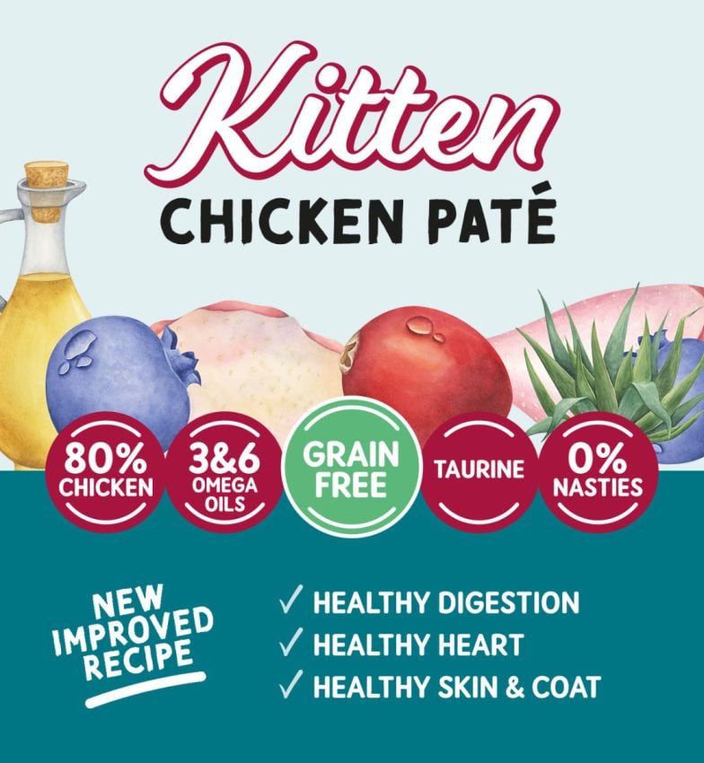 Naturo Kitten Cat Mousse cu Carne Pui 85g