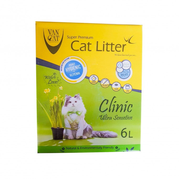 Nisip Igienic Pisici VanCat Ultra Clumping Green 6L