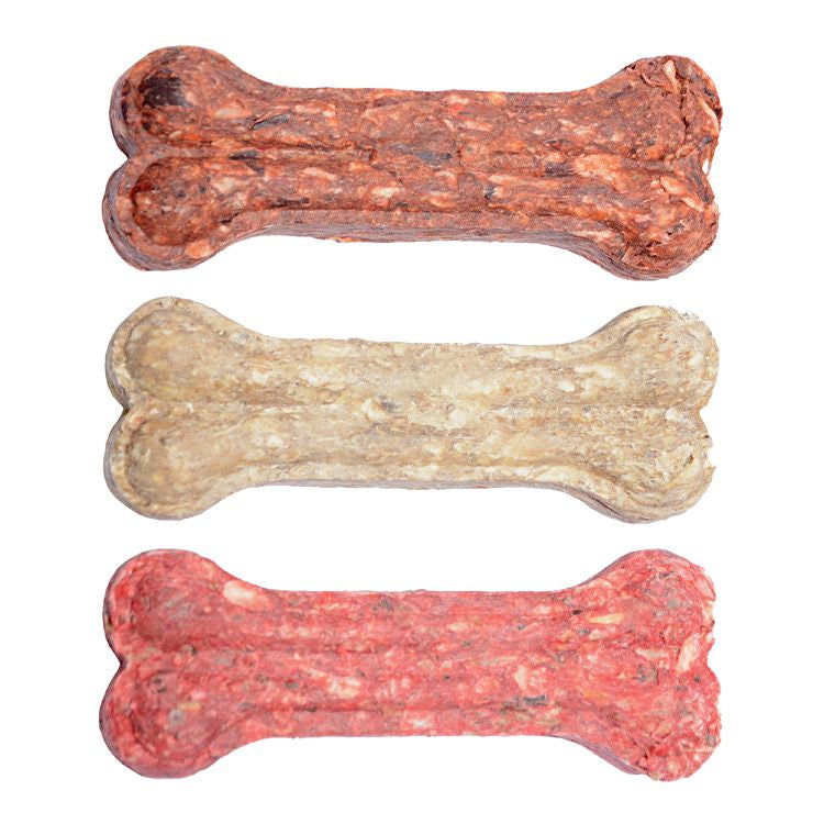Gustări masticabile pentru câini adulți, 4DOG - oase munchy din vită, 10cm, 3 bucăți