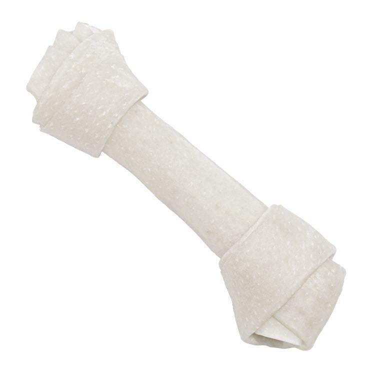 Gustare naturala pentru câine adult, 4DOG, os innodat piele presata 22cm