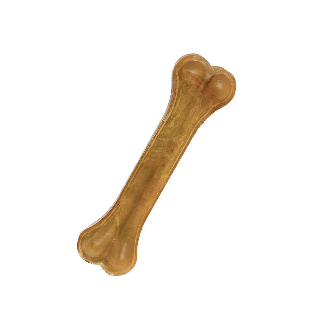 Recompensa câine adult os din piele presata 15cm, 4DOG