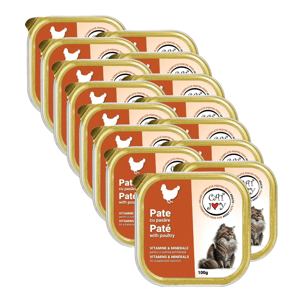 Hrană Umedă Pisici CAT JOY | Pate Pui, 100g
