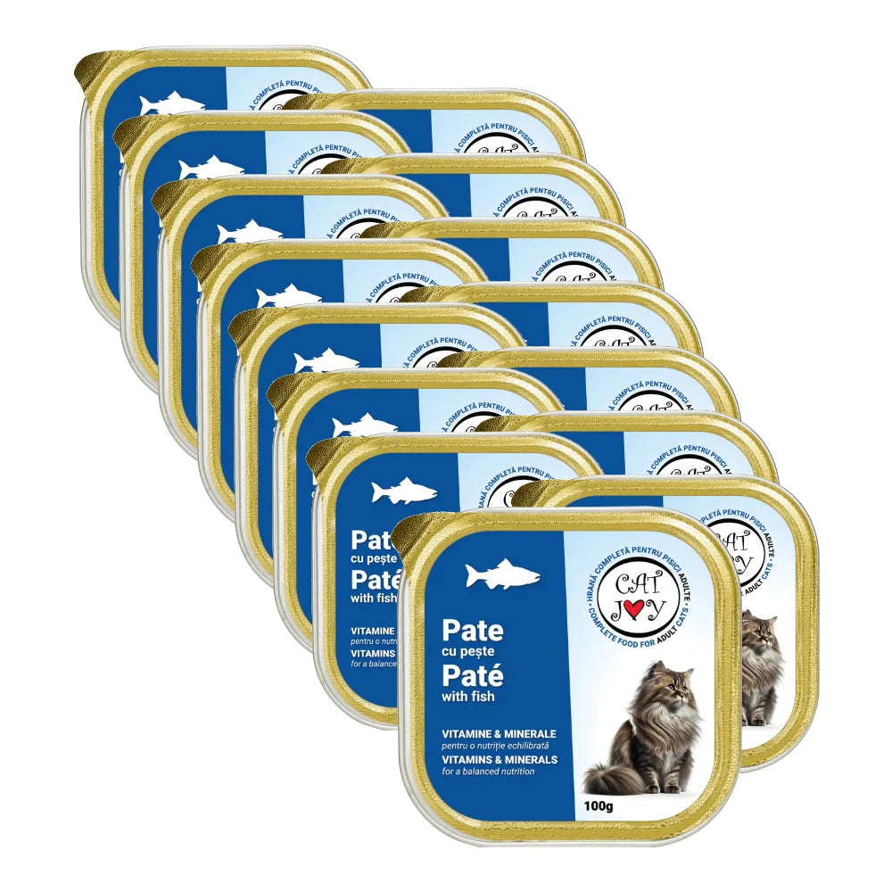Hrană Umedă Pisici CAT JOY | Pate cu Pește, 100g