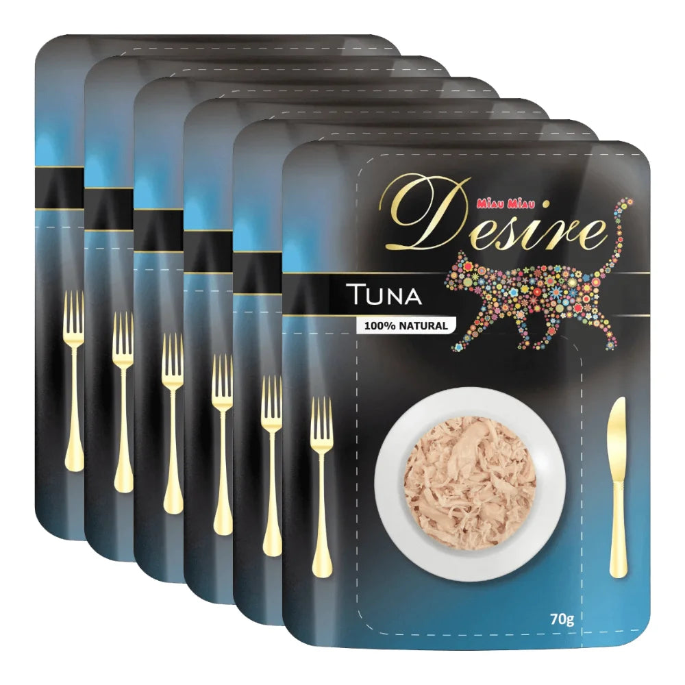 Hrană Umedă Pisici DESIRE | Ton File, 70g, Plic