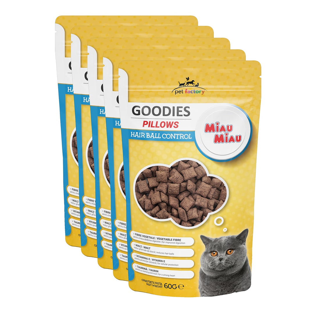 Recompense Pisici MIAU MIAU Pillow Hairball | 60g, Anti-Hairball