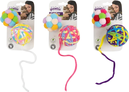 Pawise Collor 2 Balls cu Catnip pentru Pisici