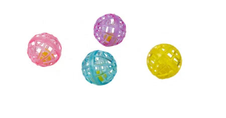 Pawise Colorful Plastic Balls pentru Pisici 4 Buc