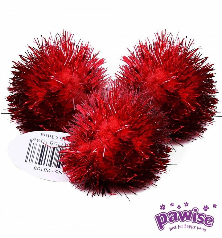 Pawise Jucarie Minge Pompom pentru Pisici 72 Buc