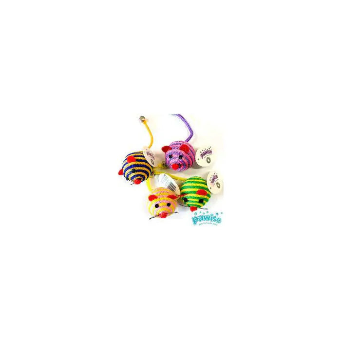 Pawise Rope Ball Mouse Set de 48 Buc