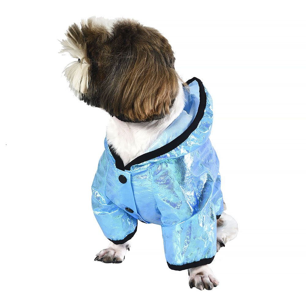 Pelerina de ploaie pentru câini summer sidef 30 cm, 4DOG DELUXE, impermeabilă și elegantă