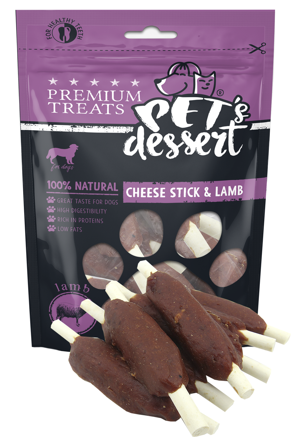 Pet s Dessert Dog Cheese StickLamb 80g LSL-03