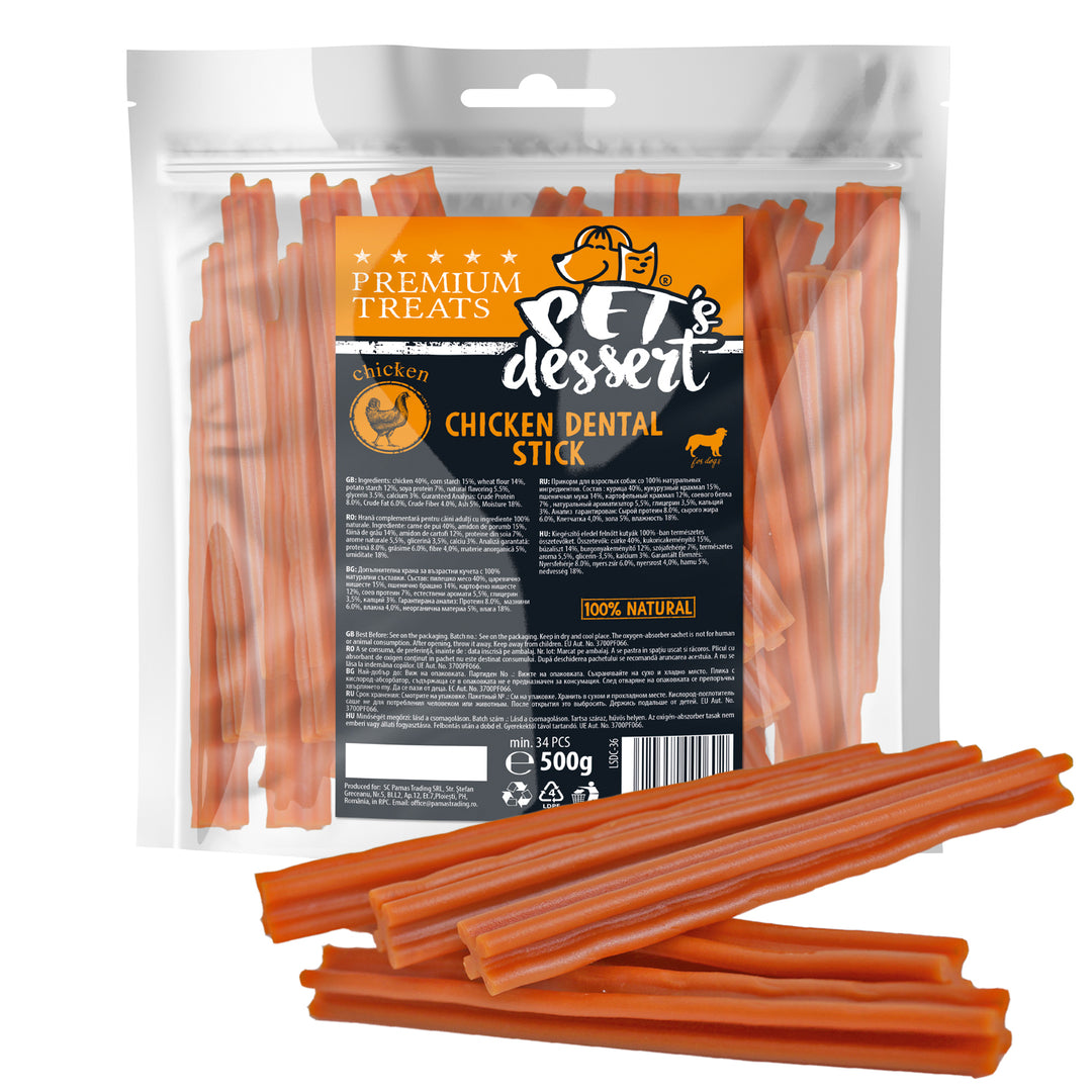 Pet s Dessert Dog Chicken Dental Stick 500g LSDC-36