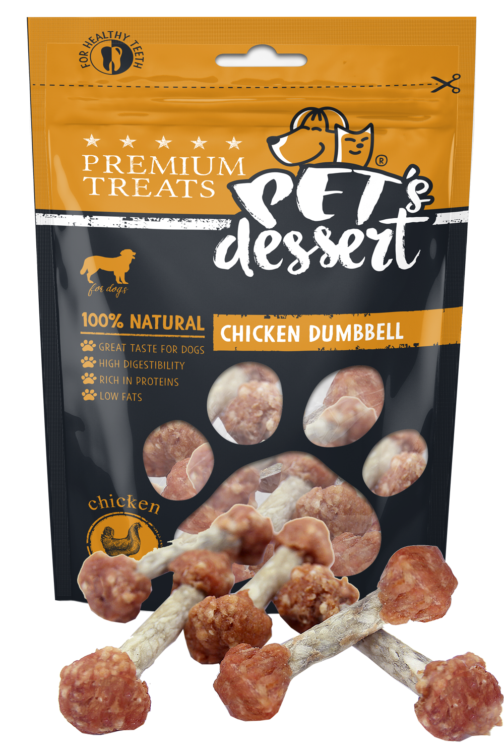 Pet s Dessert Dog Chicken Dummbell LSC-26
