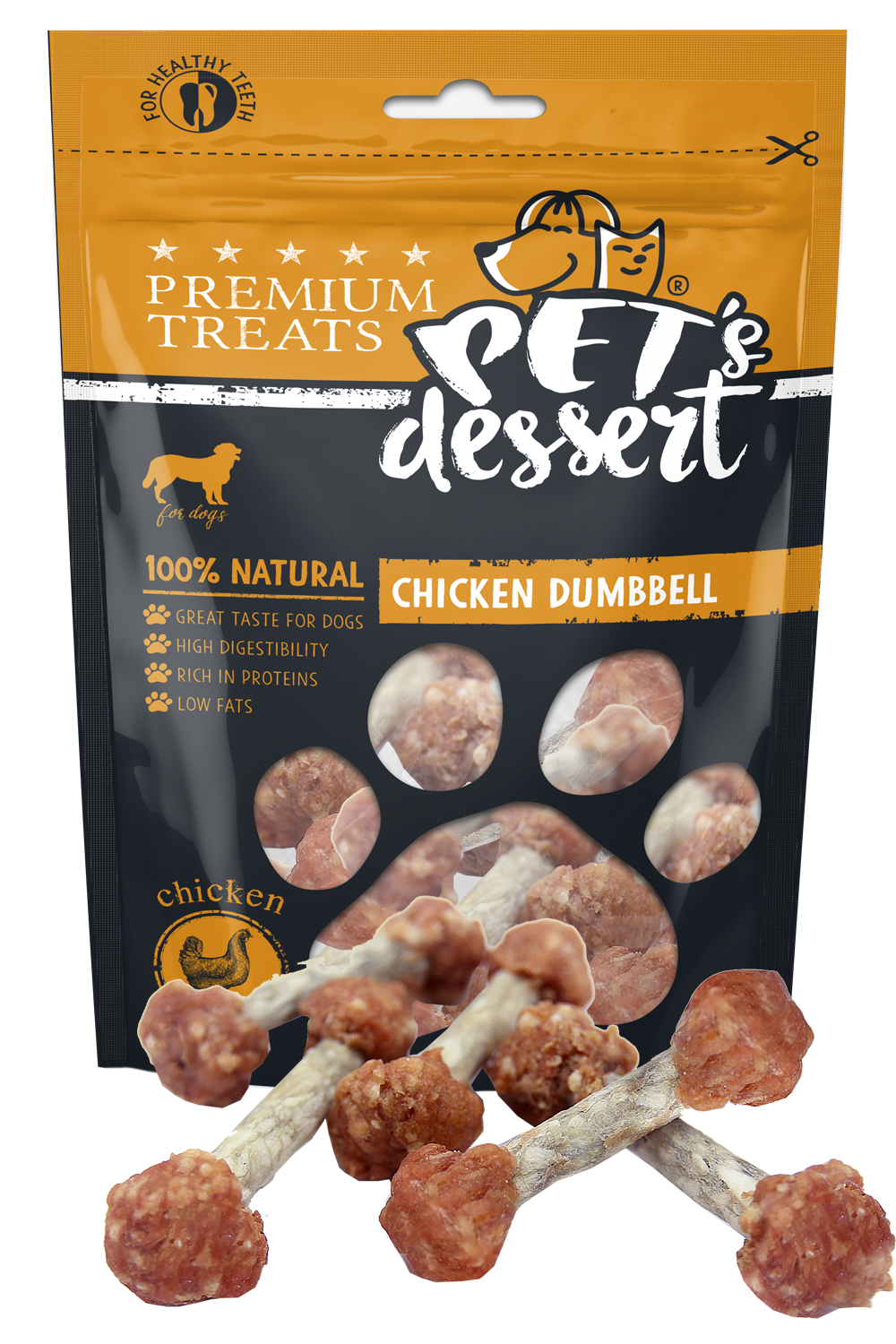 Pet s Dessert Dog Chicken Dummbell LSC-26
