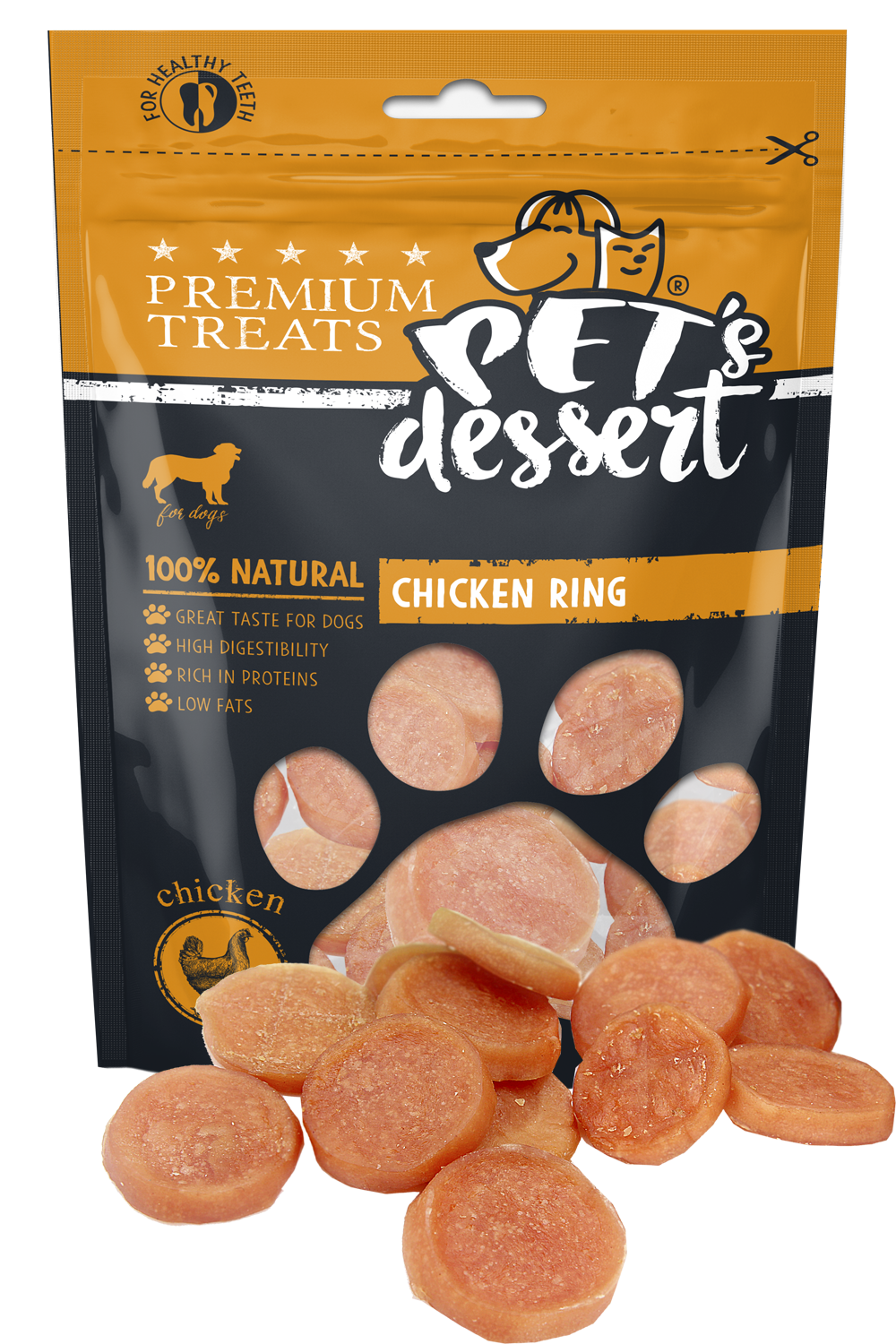 Pet s Dessert Dog Chicken Ring 80G LSC-04