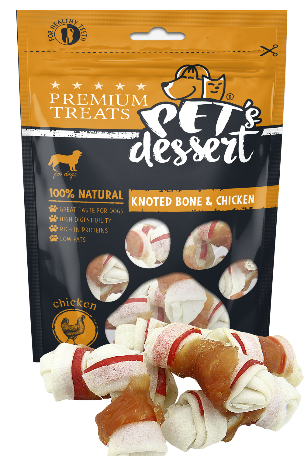 Pet s Desert Dog Knoted BoneChicken 80g LSC-50(2)