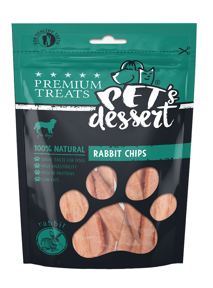 Pet s Dessert Dog Rabbit Chips 80 Gr LSR-02