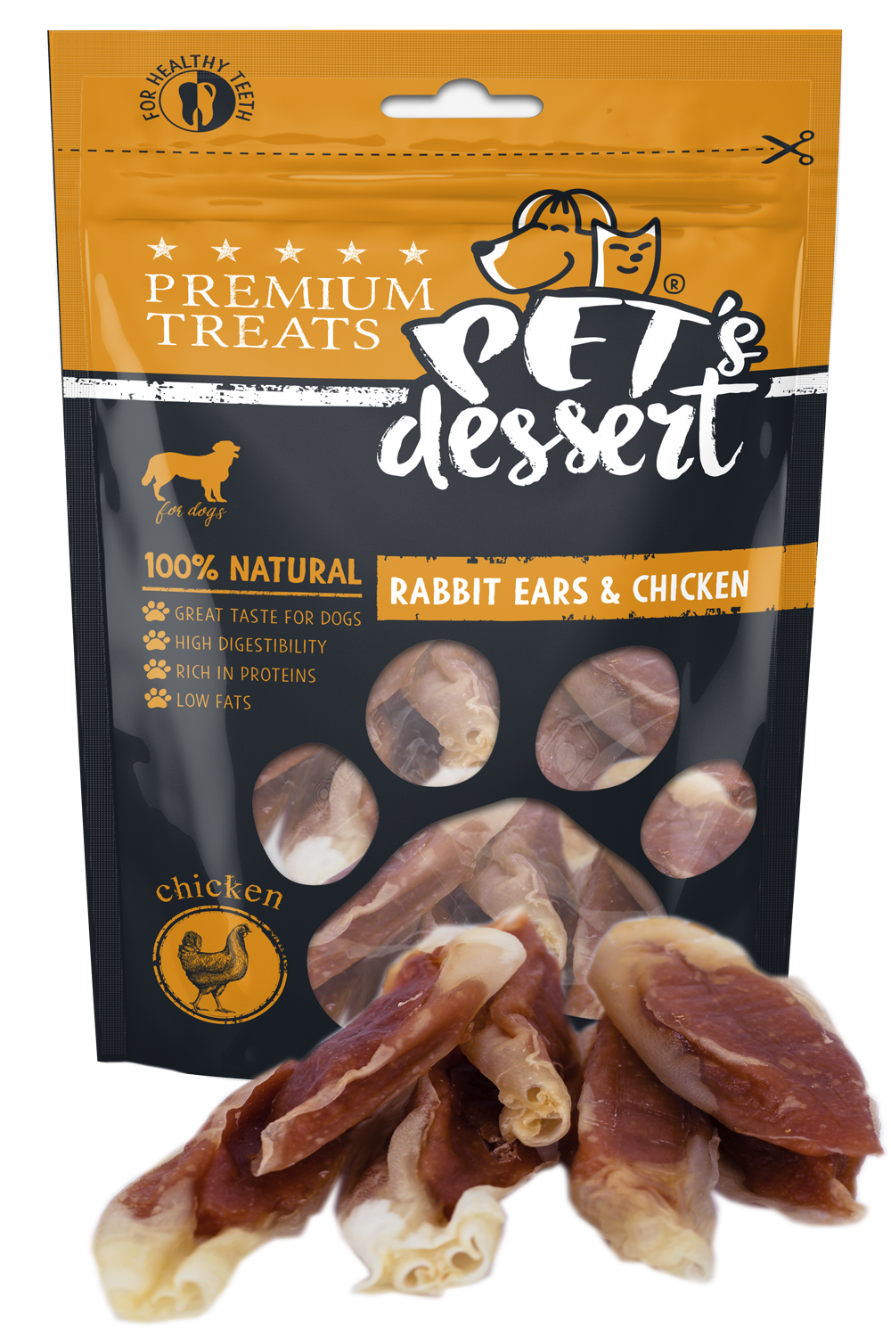 Pet s Desert Dog Rabbit EarsChicken 80g LSR-04(2)